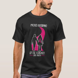 Proud Husband Breast Cancer Awareness K Ribbon War T-Shirt