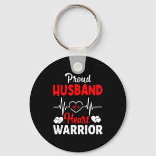 Proud Husband Of A Heart Warrior Chd Awareness Key Ring