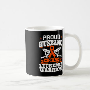 Proud Husband Of A Leukaemia Warrior Awareness Blo Coffee Mug
