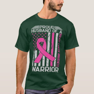 Proud Husband Of a Warrior Breast Cancer Awareness T-Shirt