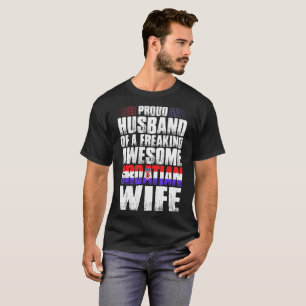 Proud Husband Of Awesome Croatian Wife Tshirt