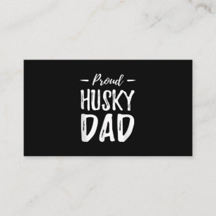 Proud Husky Dog Dad Funny Dog Lover Gift Idea Business Card