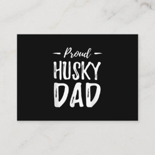 Proud Husky Dog Dad Funny Dog Lover Gift Idea Enclosure Card