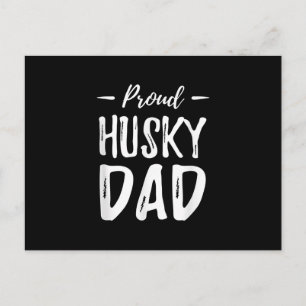 Proud Husky Dog Dad Funny Dog Lover Gift Idea Postcard
