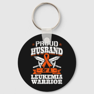 Proud Husnd Of A Leukaemia Warrior Awareness Blood Key Ring