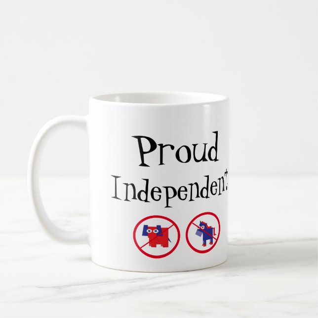 Proud Independent Coffee Mug (Left)