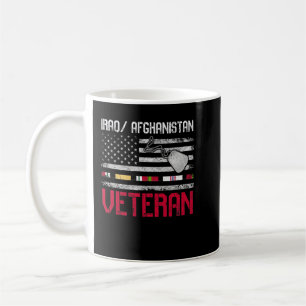 Proud Iraq Afghanistan Veteran Flag U.S. Patriotic Coffee Mug