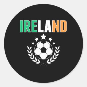Proud Ireland Soccer Fans Jersey - Support Irish F Classic Round Sticker