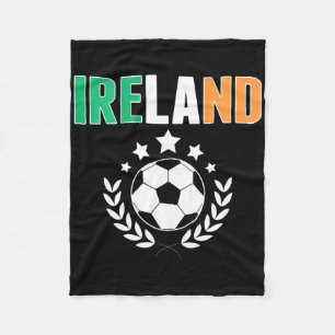 Proud Ireland Soccer Fans Jersey - Support Irish F Fleece Blanket