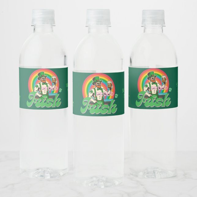 Proud & Irish St Patrick Custom LGBTQ+ Water Bottle Label (Bottles)