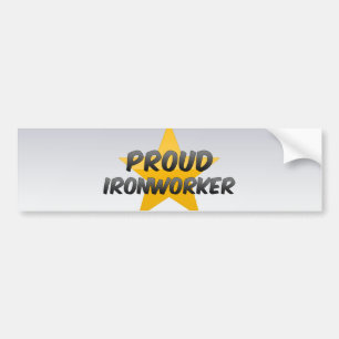 Proud Ironworker Bumper Sticker