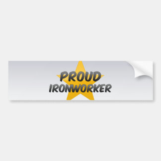 Proud Ironworker Bumper Sticker