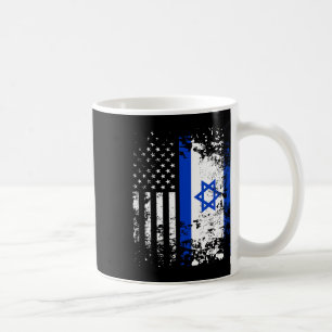 Proud Israeli Usa Flag Patriotic Pride American Is Coffee Mug