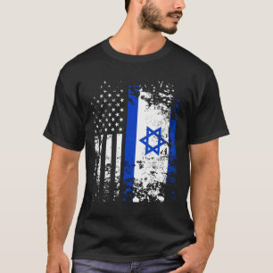 Proud Israeli Usa Flag Patriotic Pride American Is T-Shirt