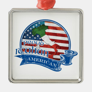 Proud Italian American Metal Ornament