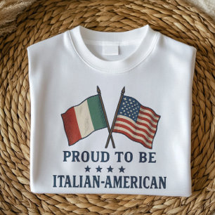 Proud Italian American Shirt   Bold Flag Design