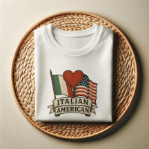 Proud Italian American Shirt | Dual Heritage Flags