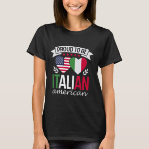 Proud Italian American Usa America Italy Italian A T-Shirt