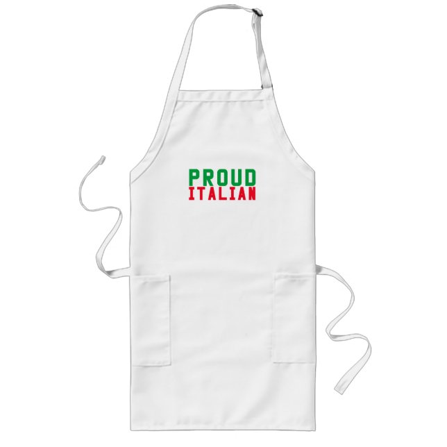 Proud Italian Long Apron (Front)
