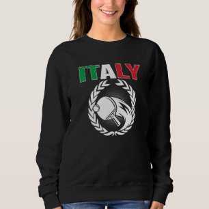 Proud Italy Table Tennis Italian Ping Pong Suppor Sweatshirt