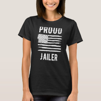 Proud Jailer Profession American Flag Premium T-Shirt