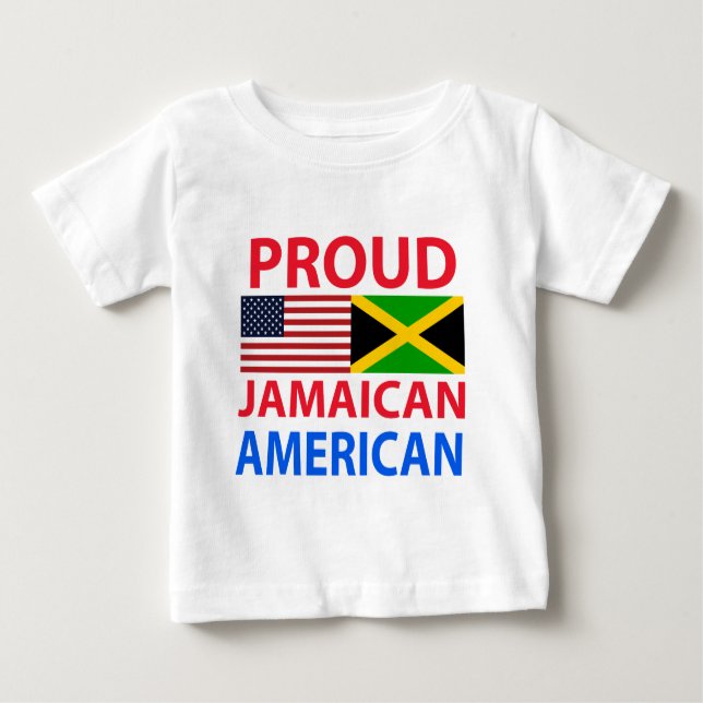 Proud Jamaican American Baby T-Shirt (Front)