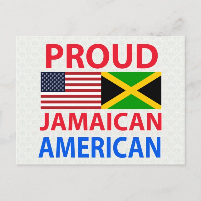 Proud Jamaican American Postcard (Front)