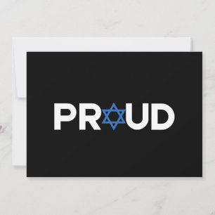 Proud Jewish Hebrew Holiday Proud Jew Religious Card