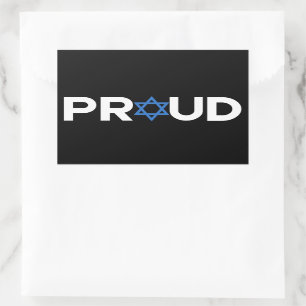 Proud Jewish Hebrew Holiday Proud Jew Religious Rectangular Sticker