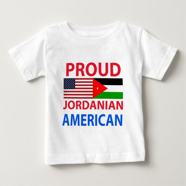 Proud Jordanian American Baby T-Shirt (Front)