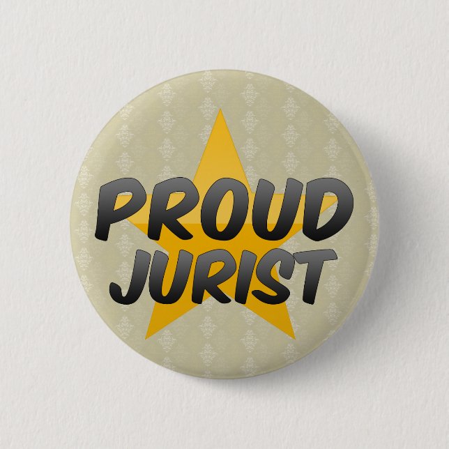 Proud Jurist 6 Cm Round Badge (Front)