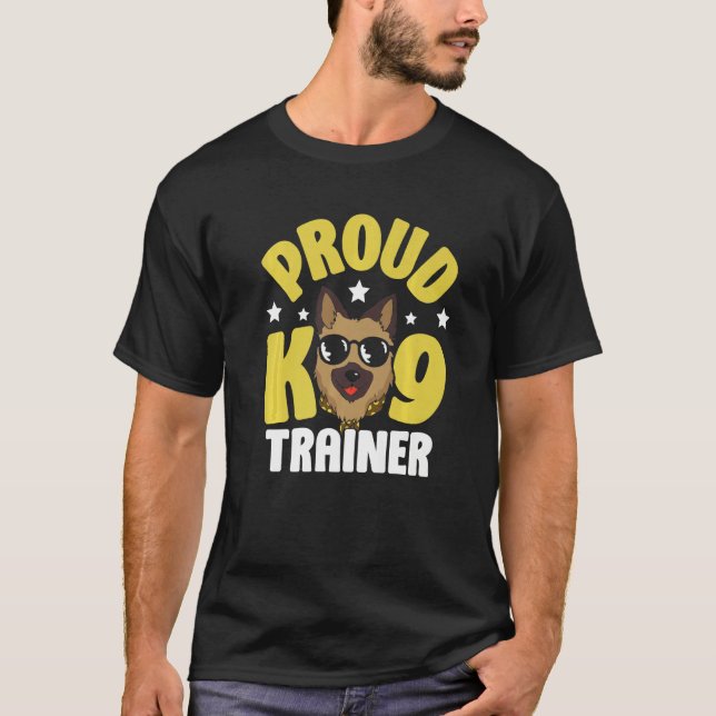Proud K9 Trainer Handler Dog Handling Premium T-Shirt (Front)