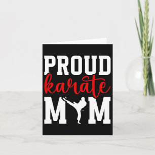 Proud Karate Mum Karate Mother Karate Mama  Card