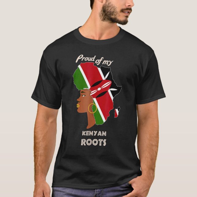 Proud Kenyan Roots Black History Month Women's T-Shirt (Front)