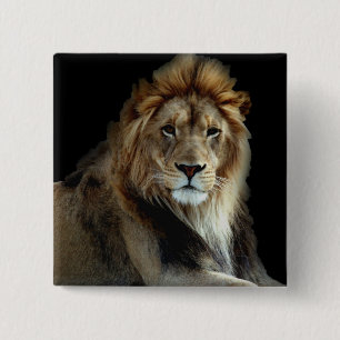 Proud King of the Animal Kingdom 15 Cm Square Badge