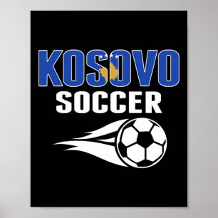 Proud Kosovo Soccer Fans Jersey - Kosovan Footbyll Poster