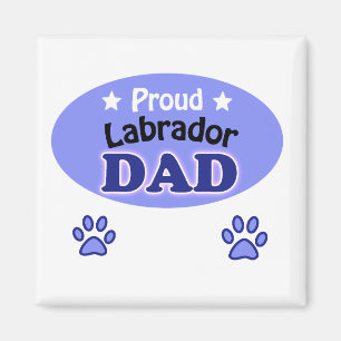 Proud Labrador dad Magnet