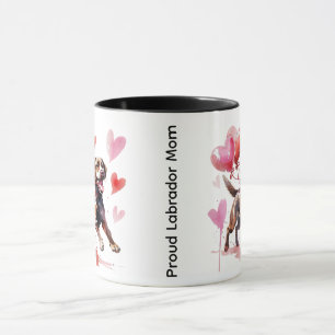 Proud Labrador Mom Mug   Valentine's Day Dog Mom G