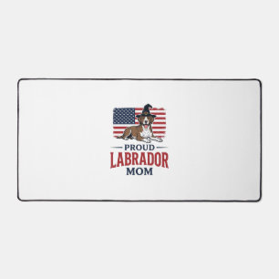 Proud Labrador Mum Patriotic Dog Halloween Shirt D Desk Mat