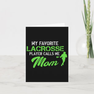 Proud Lacrosse Mum Goalie Favourite Player Graphic Card