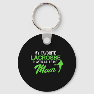 Proud Lacrosse Mum Goalie Favourite Player Graphic Key Ring