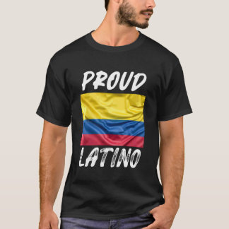 Proud Latino Hispanic Heritage Month Columbia flag T-Shirt