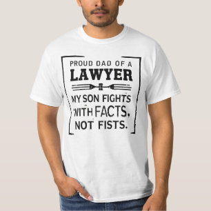 Proud Lawyer Parent – My Son Fights with Facts T-Shirt