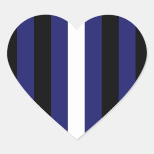Proud Leather Design Heart Sticker