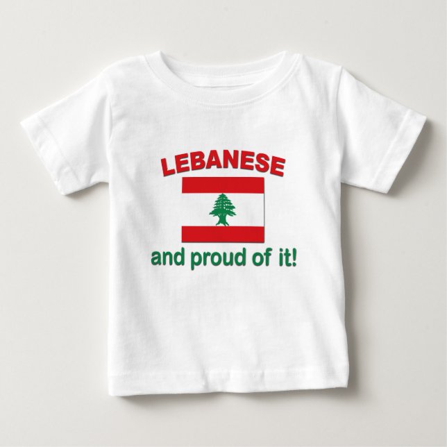Proud Lebanese Baby T-Shirt (Front)