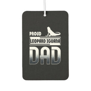 Proud leopard Iguana Dad Car Air Freshener