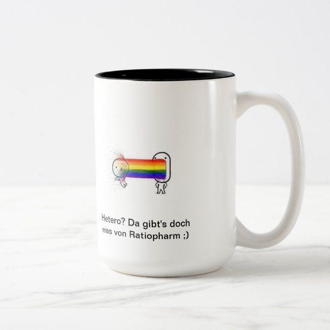 PROUD Lesbian Two-Tone Coffee Mug (Right)