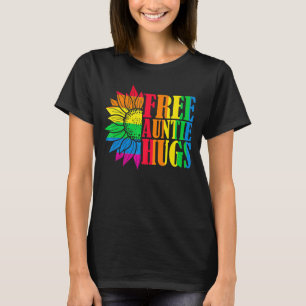 Proud Lgbt Free Auntie Hugs Lgbt Costume Lgbt Prid T-Shirt