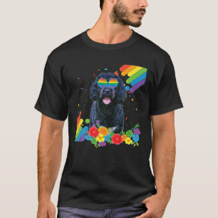 Proud LGBT Gay Portuguese Water Pride Flag Rainbow T-Shirt