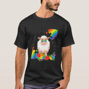 Proud Lgbt Gay Sheep Pride Flag Rainbow Lgbtq Lesb T-Shirt